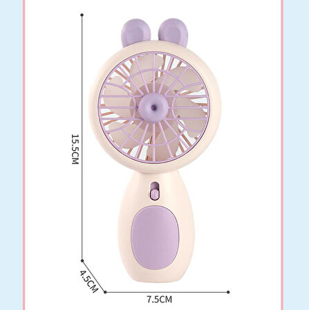 Zore ZB093 Işıklı Mini Vantilatör Portatif Soğutucu Fan