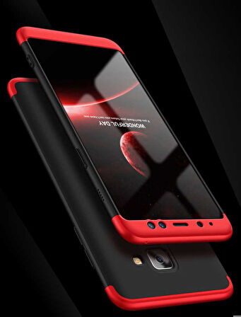 Samsung Galaxy A8 Plus 2018 Uyumlu Kılıf Zore Ays Kapak Rose Gold