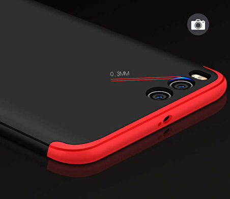 Xiaomi Mi 6 Uyumlu Kılıf Zore Ays Kapak Kırmızı