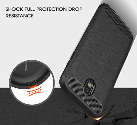 Samsung Galaxy J7 Pro Uyumlu Kılıf Zore Room Silikon Kapak Gri
