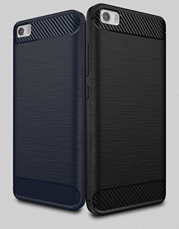 Xiaomi Mi 5 Uyumlu Kılıf Zore Room Silikon Kapak Lacivert