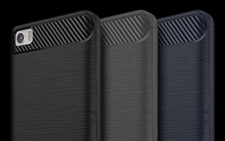 Xiaomi Mi 5 Uyumlu Kılıf Zore Room Silikon Kapak Lacivert