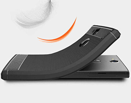 Sony Xperia L2 Uyumlu Kılıf Zore Room Silikon Kapak Gri