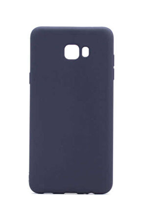 Samsung Galaxy C7 Pro Uyumlu Kılıf Zore Premier Silikon Kapak Siyah