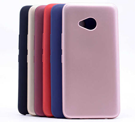 HTC U11 Life Uyumlu Kılıf Zore Premier Silikon Kapak Mürdüm