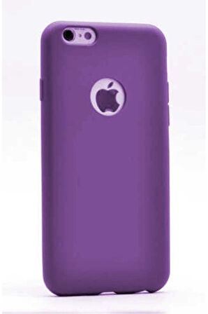 Apple iPhone 6 Plus Uyumlu Kılıf Zore Premier Silikon Kapak Mürdüm
