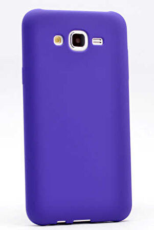 Samsung Galaxy J5 Uyumlu Kılıf Zore Premier Silikon Kapak Mor