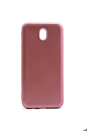 Samsung Galaxy J5 Pro Uyumlu Kılıf Zore Premier Silikon Kapak Rose Gold