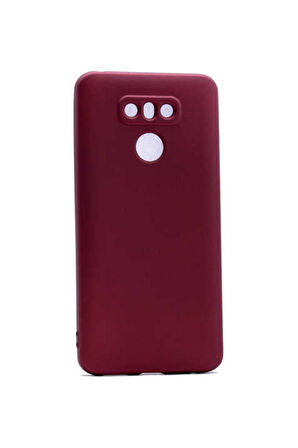 LG G6 Uyumlu Kılıf Zore Premier Silikon Kapak Bordo