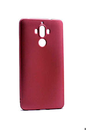 Huawei Mate 9 Uyumlu Kılıf Zore Premier Silikon Kapak Mürdüm