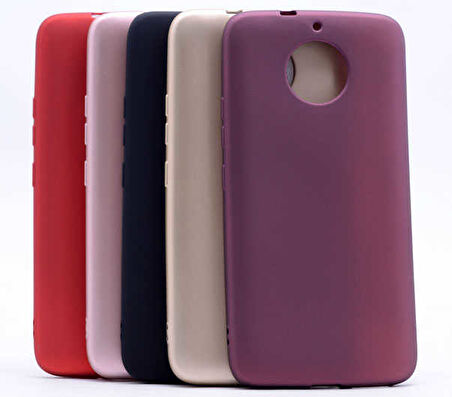 Lenovo Moto G5S Uyumlu Kılıf Zore Premier Silikon Kapak Mürdüm