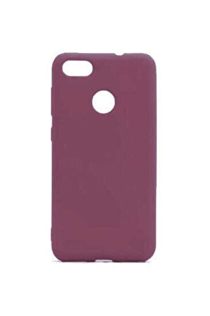 Huawei P9 Lite Mini Uyumlu Kılıf Zore Premier Silikon Kapak Mürdüm