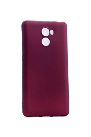 Xiaomi Redmi 4x Uyumlu Kılıf Zore Premier Silikon Kapak Mürdüm