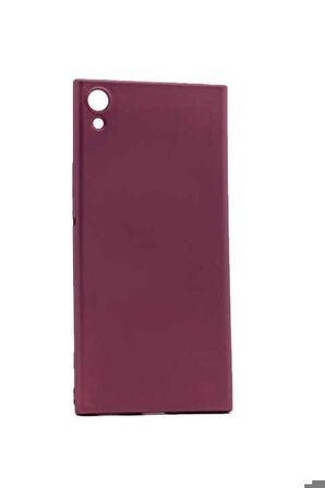 Sony Xperia XA1 Uyumlu Kılıf Zore Premier Silikon Kapak Mürdüm