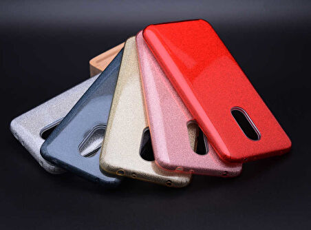 Xiaomi Redmi Note 4x Uyumlu Kılıf Zore Shining Silikon Kırmızı