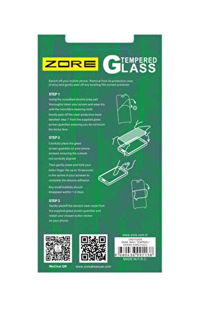 General Mobile 4G Android One Uyumlu Zore Maxi Glass Temperli Cam Koruyucu
