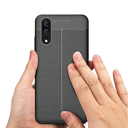 Huawei P20 Uyumlu Kılıf Zore Niss Silikon Kapak Gri
