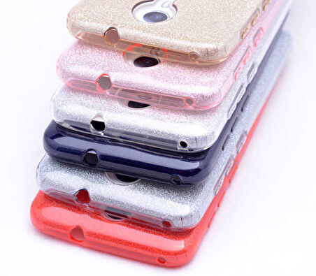 General Mobile 4G Android One Uyumlu Kılıf Zore Shining Silikon Siyah