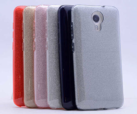 General Mobile 4G Android One Uyumlu Kılıf Zore Shining Silikon Siyah