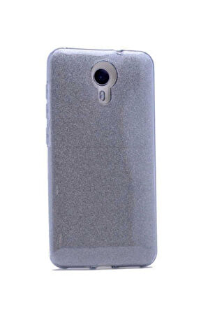 General Mobile 4G Android One Uyumlu Kılıf Zore Shining Silikon Mavi