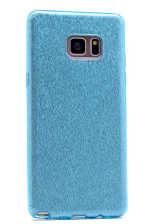 Samsung Galaxy S7 Edge Uyumlu Kılıf Zore Shining Silikon Mavi