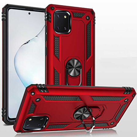 Samsung Galaxy A81 (Note 10 Lite) Uyumlu Kılıf Zore Vega Kapak Mavi