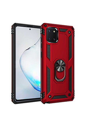 Samsung Galaxy A81 (Note 10 Lite) Uyumlu Kılıf Zore Vega Kapak Kırmızı