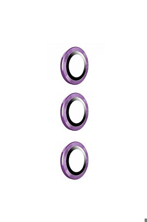 Samsung Galaxy S24 Plus Uyumlu Zore Kamera Lens Koruyucu Cam Filmi Derin Mor