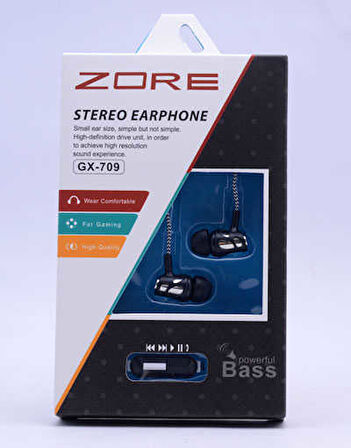 Zore GX-709 Mp3 Stereo Kulaklık Gri