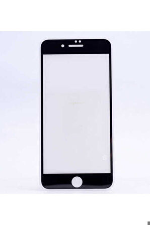 Apple iPhone 6 Plus Uyumlu Zore Kenarları Kırılmaya Dayanıklı Cam Ekran Koruyucu Siyah