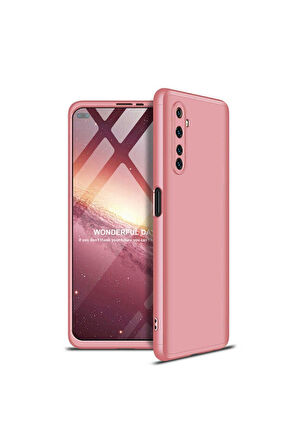 Realme 6 Uyumlu Kılıf Zore Ays Kapak Rose Gold