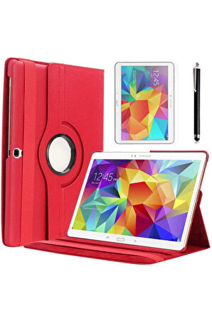 Samsung Galaxy Tab 4 10.1 T530 Uyumlu Zore Dönebilen Standlı Kılıf