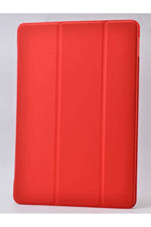 Apple iPad 2 3 4 Uyumlu Zore Smart Cover Standlı 1-1 Kılıf Kırmızı