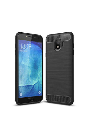 Samsung Galaxy J4 Uyumlu Kılıf Zore Room Silikon Kapak Siyah