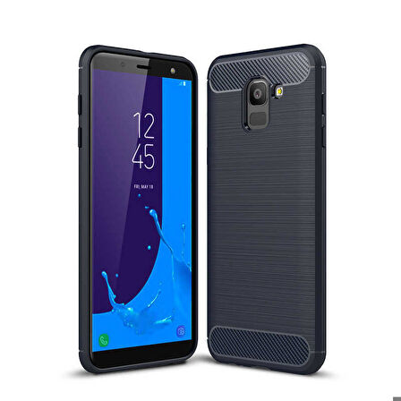 Samsung Galaxy J6 Uyumlu Kılıf Zore Room Silikon Kapak Gri