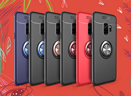 Samsung Galaxy S9 Uyumlu Kılıf Zore Ravel Silikon Kapak Kırmızı