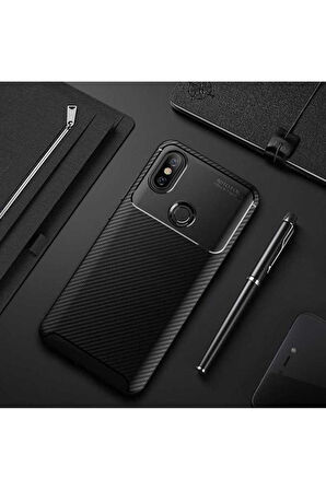 Xiaomi Mi 8 Uyumlu Kılıf Zore Negro Silikon Kapak Siyah