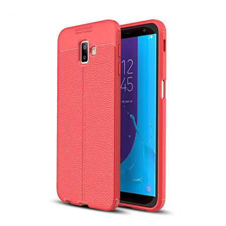 Samsung Galaxy J6 Plus Uyumlu Kılıf Zore Niss Silikon Kapak Kırmızı