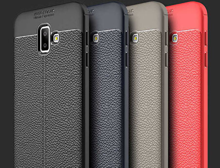 Samsung Galaxy J6 Plus Uyumlu Kılıf Zore Niss Silikon Kapak Kırmızı
