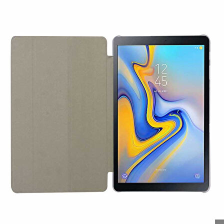 Samsung Galaxy Tab A T590 Uyumlu Zore Smart Cover Standlı 1-1 Kılıf Yeşil