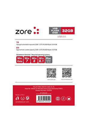 Zore Metal USB Flash Disk 32GB