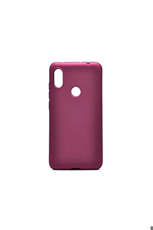 Xiaomi Redmi Note 6 Pro Uyumlu Kılıf Zore Premier Silikon Kapak Mürdüm