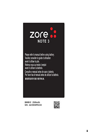 Galaxy Note 3 2800 Mah Zore Quality Batarya