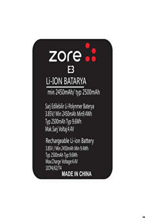 General Mobile Discovery E3 Zore Quality Batarya