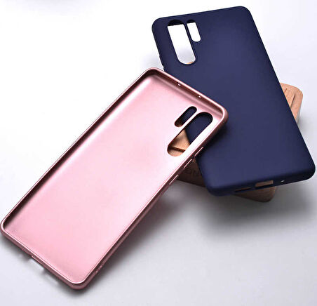 Huawei P30 Pro Uyumlu Kılıf Zore Premier Silikon Kapak Mürdüm
