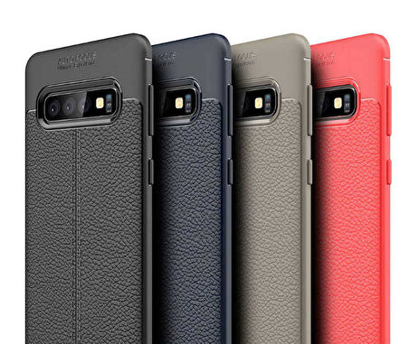 Samsung Galaxy S10 Plus Uyumlu Kılıf Zore Niss Silikon Kapak Kırmızı