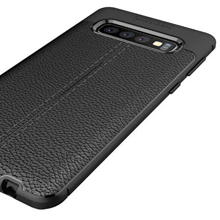 Samsung Galaxy S10 Plus Uyumlu Kılıf Zore Niss Silikon Kapak Kırmızı