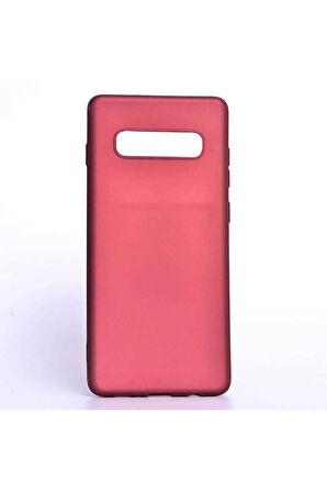 Samsung Galaxy S10E Uyumlu Kılıf Zore Premier Silikon Kapak Mürdüm