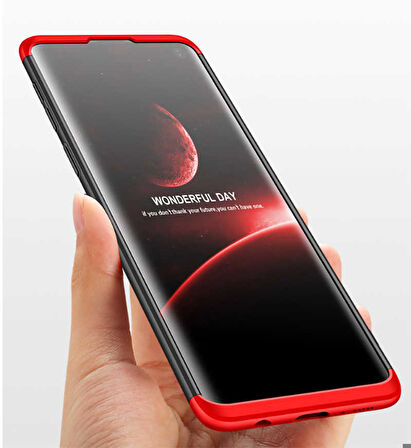 Samsung Galaxy S10E Uyumlu Kılıf Zore Ays Kapak Siyah-Mavi