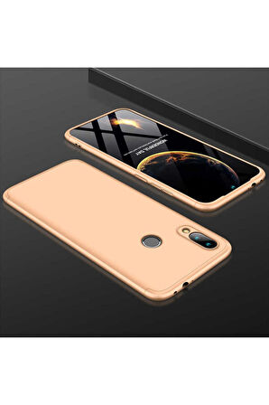 Xiaomi Redmi Note 7 Uyumlu Kılıf Zore Ays Kapak Gold